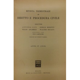 Rivista trimestrale di diritto e procedura civile Rivista trimestrale di diritto e procedura civile