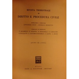 Rivista trimestrale di diritto e procedura civile Rivista trimestrale di diritto e procedura civile