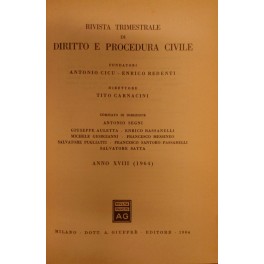 Rivista trimestrale di diritto e procedura civile Rivista trimestrale di diritto e procedura civile