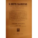 Il Diritto Fallimentare e delle società commerciali.