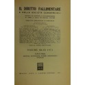 Il Diritto Fallimentare e delle società commerciali.