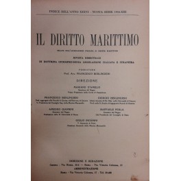 Il Diritto Marittimo. Rivista trimestrale 