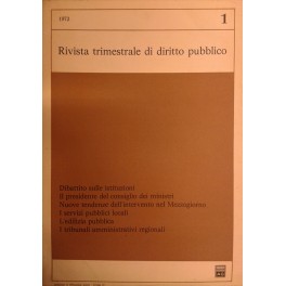 Rivista trimestrale di diritto pubblico Rivista trimestrale di diritto pubblico
