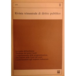 Rivista trimestrale di diritto pubblico Rivista trimestrale di diritto pubblico