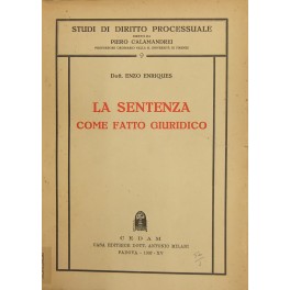 La sentenza come fatto giuridico