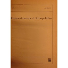 Rivista trimestrale di diritto pubblico. Rivista trimestrale di diritto pubblico.