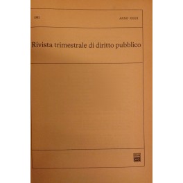 Rivista trimestrale di diritto pubblico.