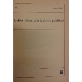 Rivista trimestrale di diritto pubblico Rivista trimestrale di diritto pubblico