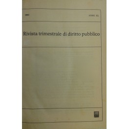 Rivista trimestrale di diritto pubblico Rivista trimestrale di diritto pubblico