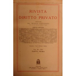Rivista di diritto privato. Diretta da Mario Rotondi Rivista di diritto privato. Diretta da Mario Rotondi