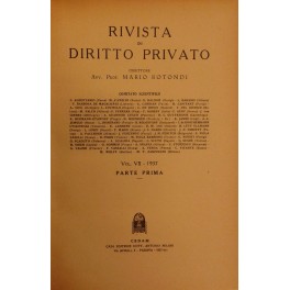 Rivista di diritto privato. Diretta da Mario Rotondi Rivista di diritto privato. Diretta da Mario Rotondi