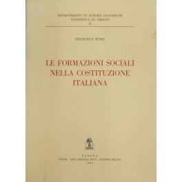 Le formazioni sociali nella Costituzione italiana