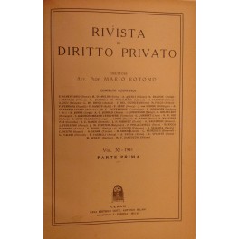 Rivista di diritto privato. Diretta da Mario Rotondi Rivista di diritto privato. Diretta da Mario Rotondi