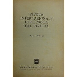 Rivista Internazionale di Filosofia del Diritto. 