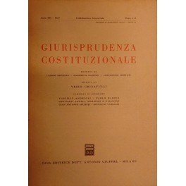 Giurisprudenza Costituzionale. 