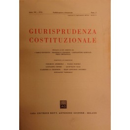 Giurisprudenza Costituzionale. 