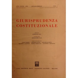 Giurisprudenza Costituzionale. 