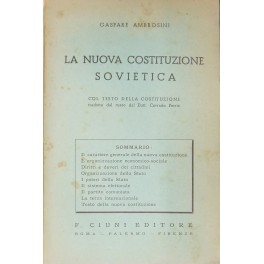La nuova costituzione sovietica