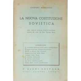 La nuova costituzione sovietica