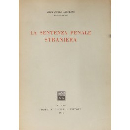 La sentenza penale straniera