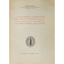La rilevazione e l'integrazione del diritto internazionale