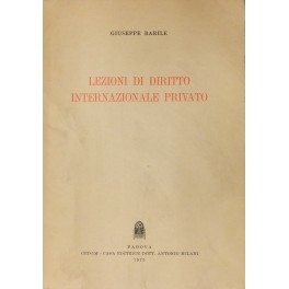 Lezioni di diritto internazionale privato