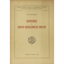 Costituzione e diritto internazionale privato