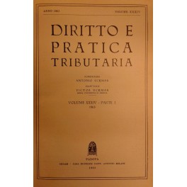 Diritto e Pratica Tributaria. Diretta da Victor Uckmar