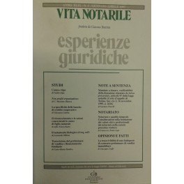 Vita Notarile. Esperienze giuridiche