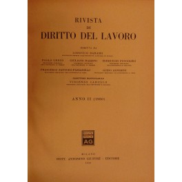 Rivista di diritto del lavoro