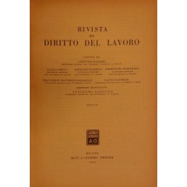 Rivista di diritto del lavoro.