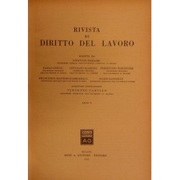 Rivista di diritto del lavoro Rivista di diritto del lavoro