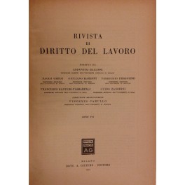 Rivista di diritto del lavoro