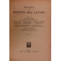 Rivista di diritto del lavoro.