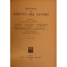 Rivista di diritto del lavoro