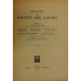 Rivista di diritto del lavoro Rivista di diritto del lavoro