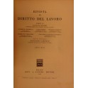 Rivista di diritto del lavoro.