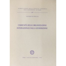 L'immunità delle organizzazioni internazionali dalla giurisdizione