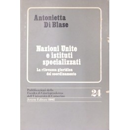 Nazioni Unite e istituti specializzati. 