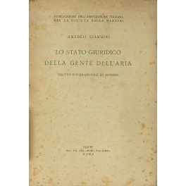 Lo stato giuridico della gente dell'aria Lo stato giuridico della gente dell'aria