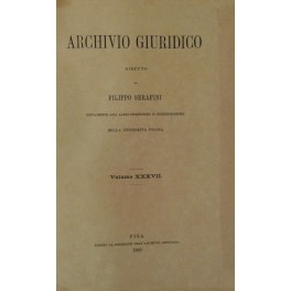 Archivio Giuridico. Archivio Giuridico.