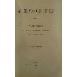 Archivio Giuridico. Archivio Giuridico.