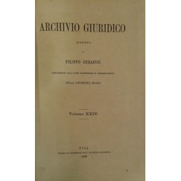 Archivio Giuridico. Archivio Giuridico.