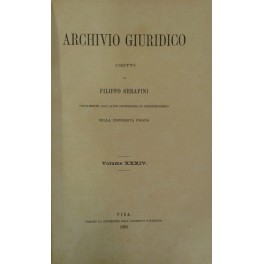 Archivio Giuridico. Archivio Giuridico.