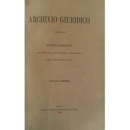 Archivio Giuridico. Archivio Giuridico.