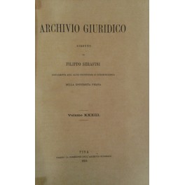 Archivio Giuridico. Archivio Giuridico.