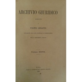 Archivio Giuridico. Archivio Giuridico.