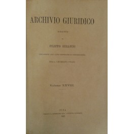 Archivio Giuridico. Archivio Giuridico.