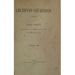 Archivio Giuridico Archivio Giuridico