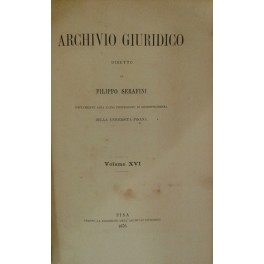 Archivio Giuridico Archivio Giuridico